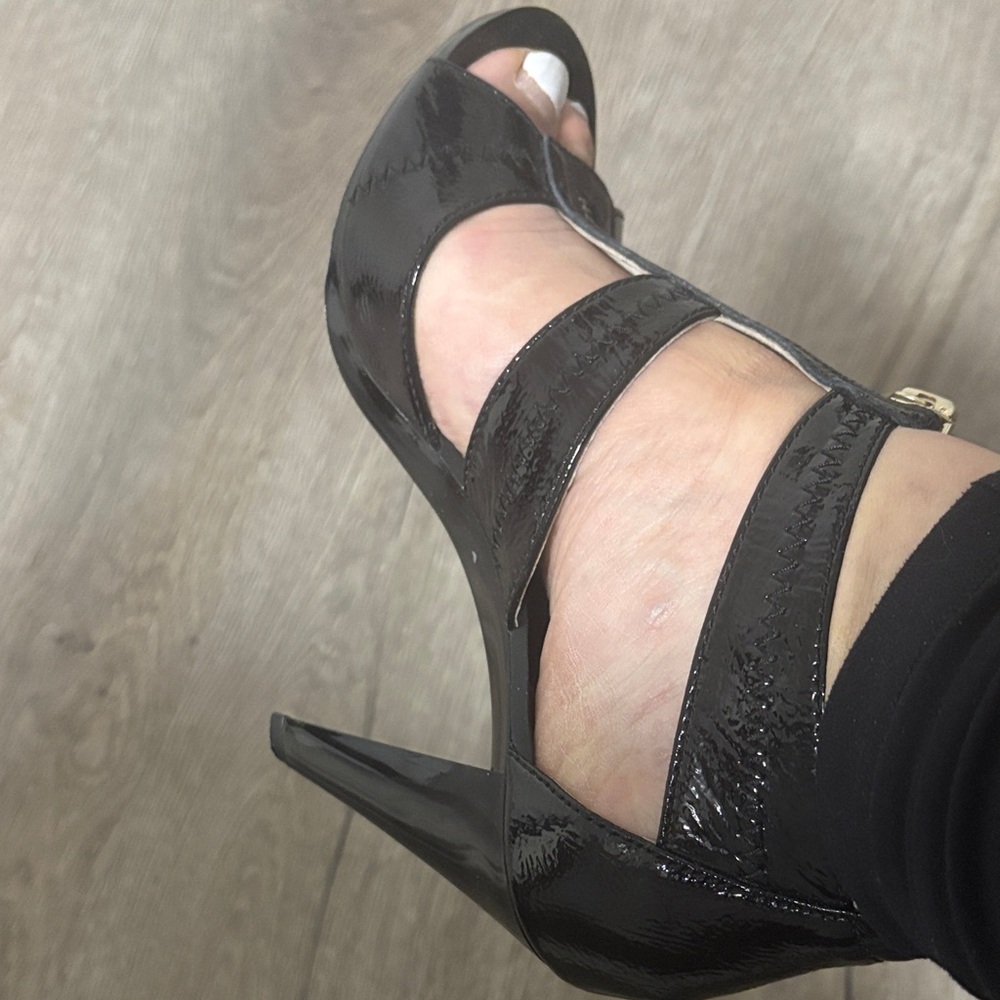 Michael Kors Black Patent Heels - Picture 7 of 9